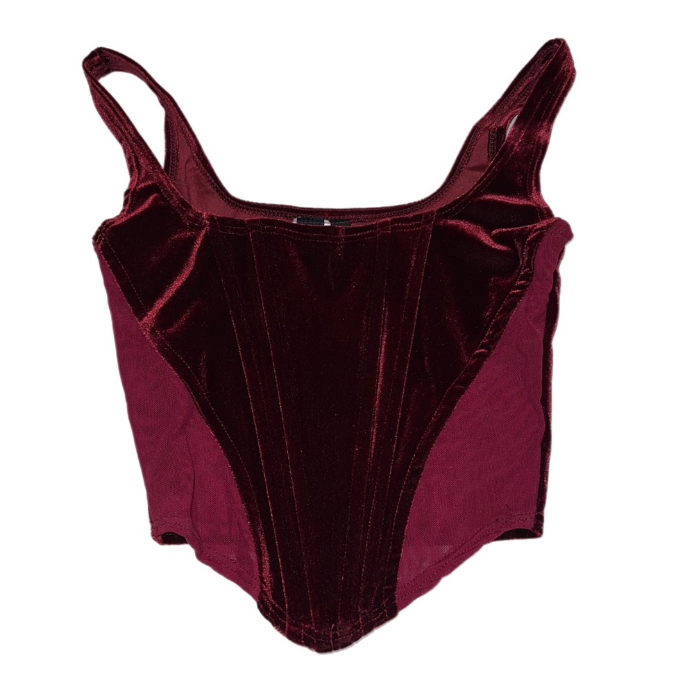 Velvet corset